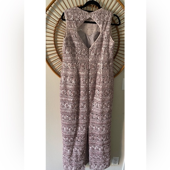 JS Collections Cutout Back Soutache Gown in Pink Sz 14 - Picture 3 of 16